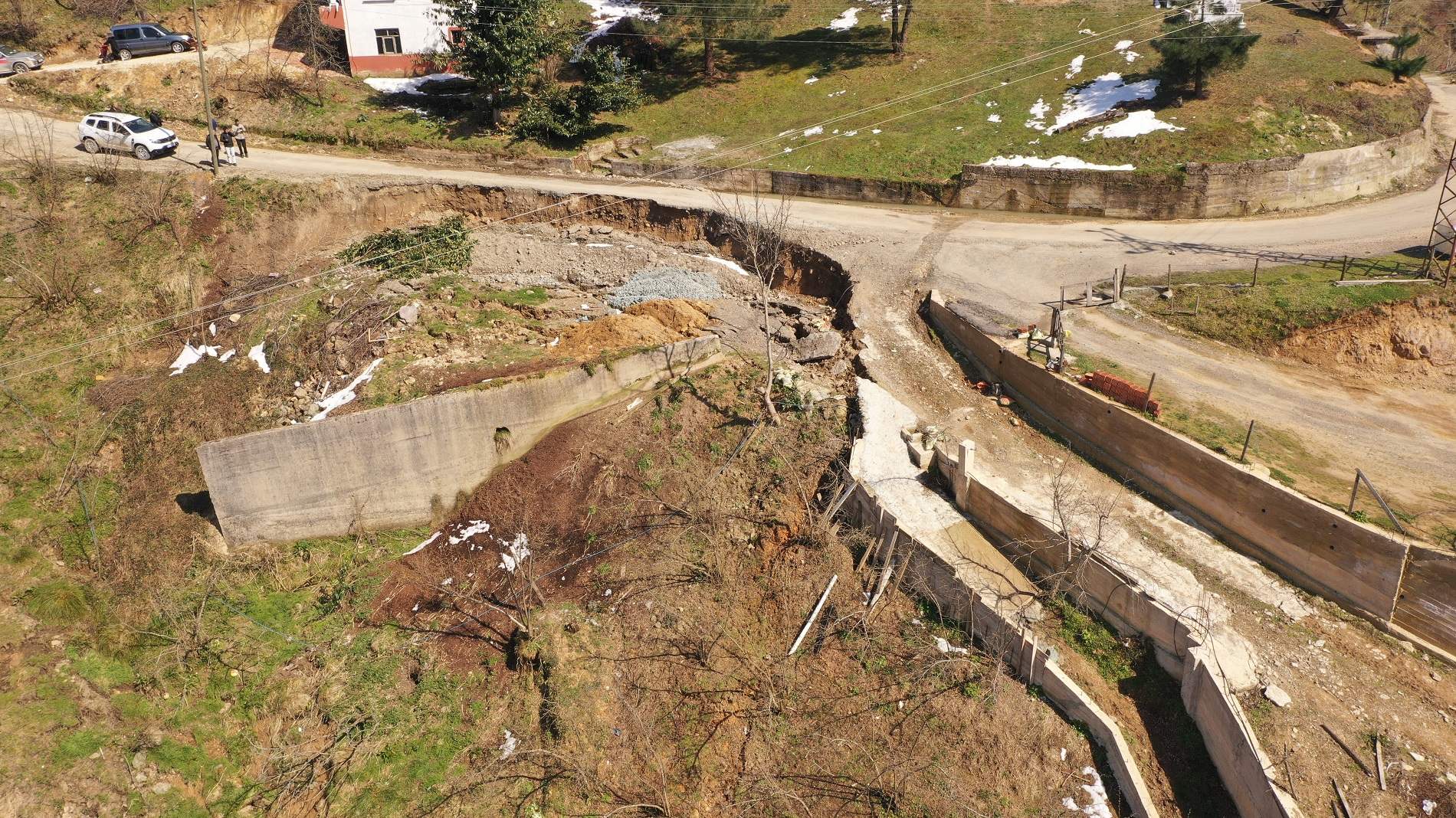 ORDU’DA 256 YOL AĞINDA HEYELAN MEYDANA GELDİ